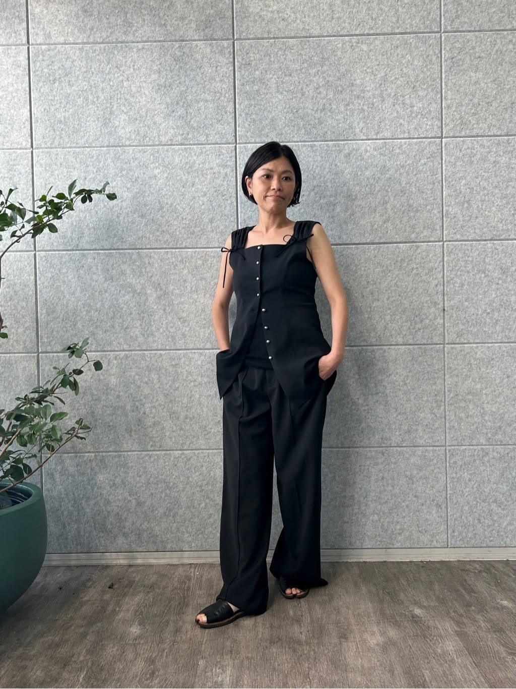 yukoさんの「CODE A｜french twill easy trouser」を使ったコーディネート