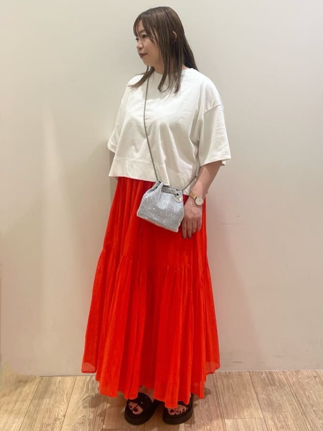 Keiさんの「index｜◆《5色展開》ワイドシルエットTシャツ【洗濯機洗い可】」を使ったコーディネート