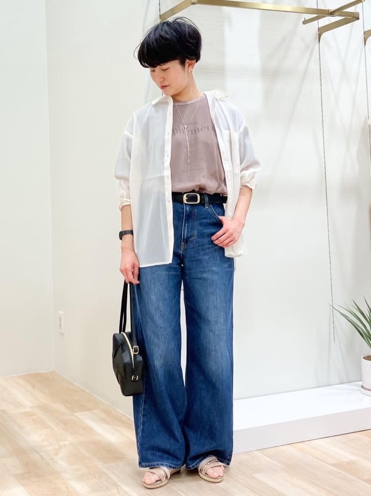 Keiさんの「grove｜【Lee&times;grove別注】WIDE DENIM PANTS」を使ったコーディネート