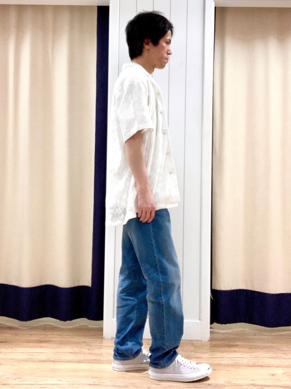 Takaさんの「Dessin｜◆【ユニセックス・洗える】テーパードデニムパンツ」を使ったコーディネート