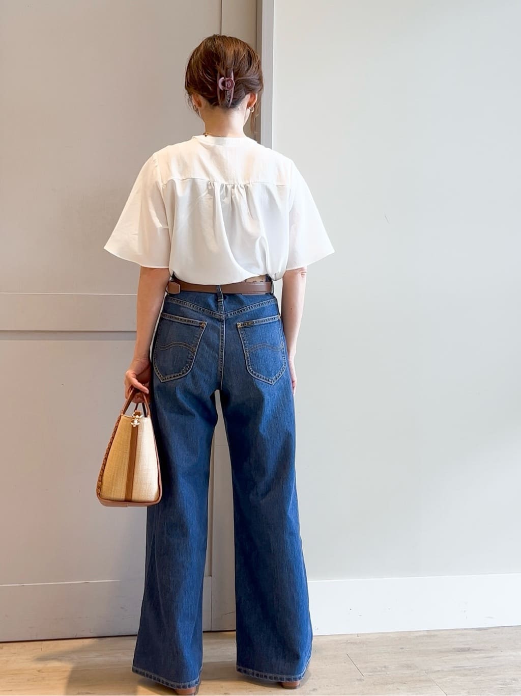 yamakoさんの「grove｜【Lee&times;grove別注】WIDE DENIM PANTS」を使ったコーディネート