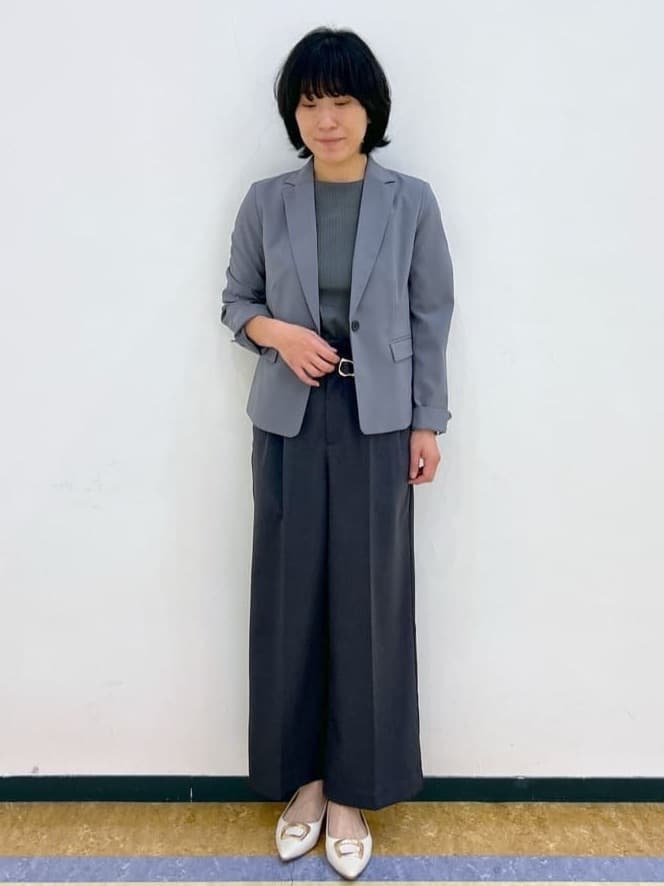 su.さんの「index｜《7色展開／XS-LLサイズ》ボートネックリブトップス【UV／洗濯機洗い可】」を使ったコーディネート