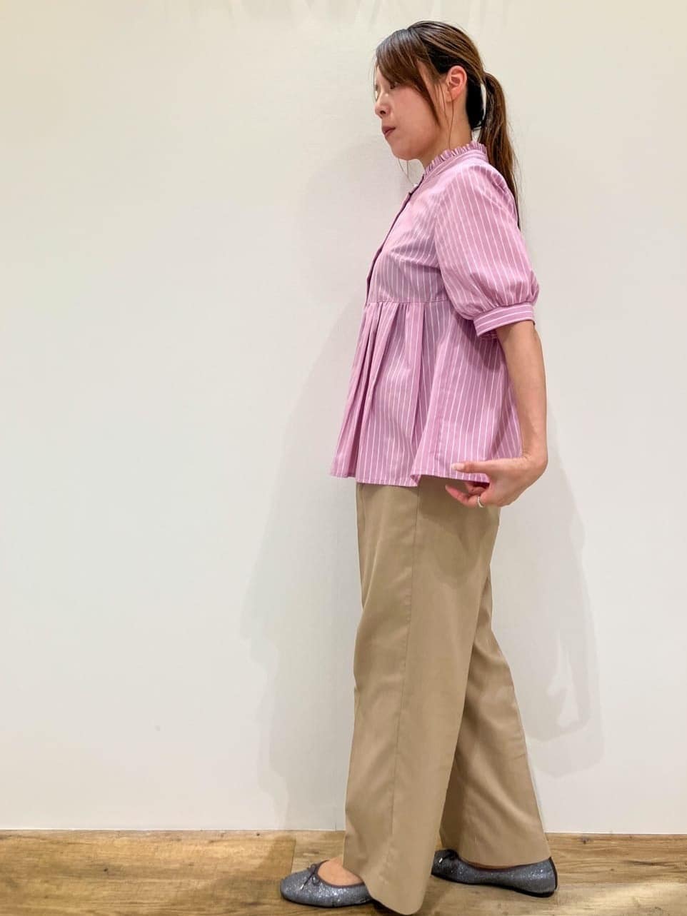  Maruさんの「OPAQUE.CLIP｜【定番/6color】名品フラットバレエシューズ」を使ったコーディネート