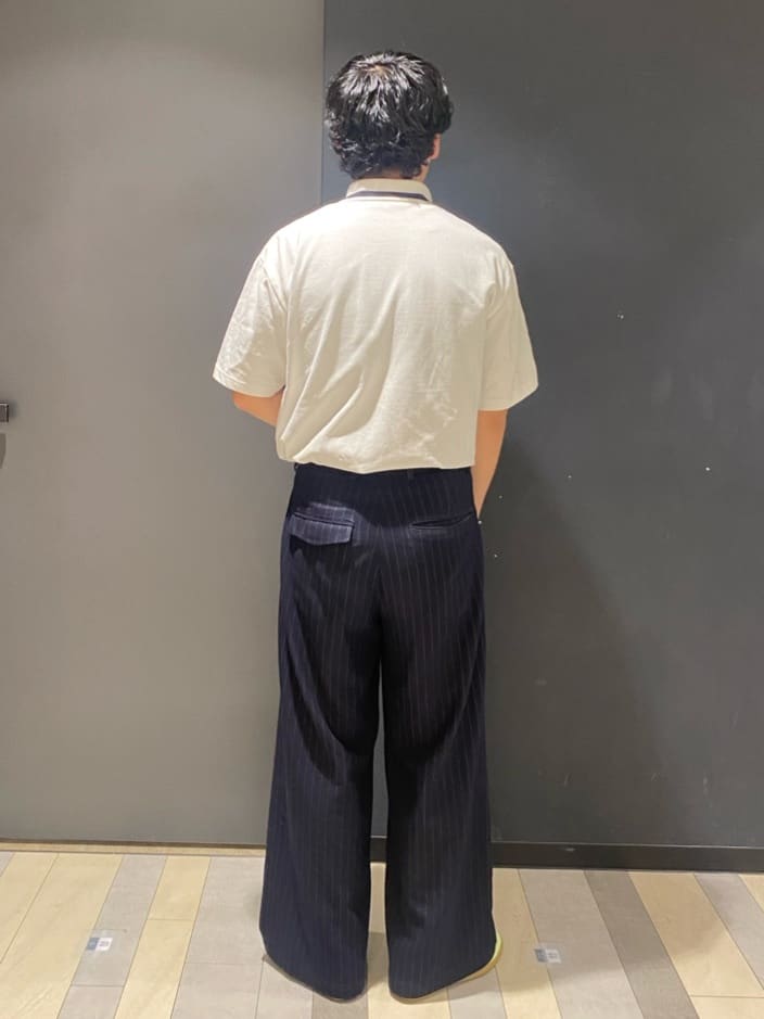 石井友也さんの「tk.TAKEO KIKUCHI｜◆ハートエンブロ鹿の子ポロシャツ」を使ったコーディネート