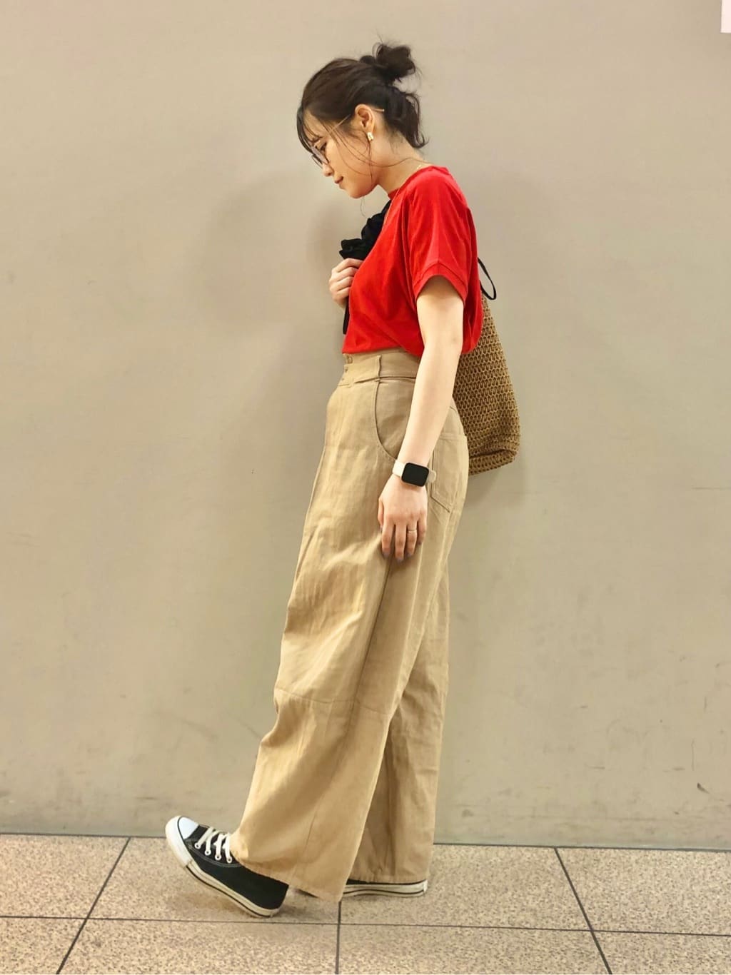 ころさんの「THE SHOP TK｜◆フレンチ袖プルオーバー【毛玉になりにくい/接触冷感/UV/洗濯機OK】」を使ったコーディネート