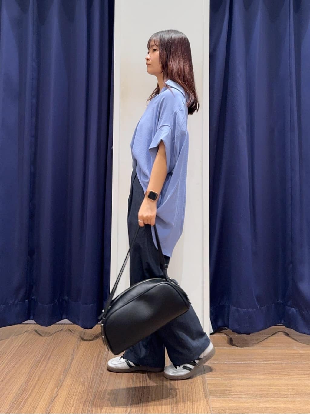 cherryさんの「THE SHOP TK｜◆スキッパーシャツ【防シワ/接触冷感/洗濯機OK/セットアップ可】」を使ったコーディネート