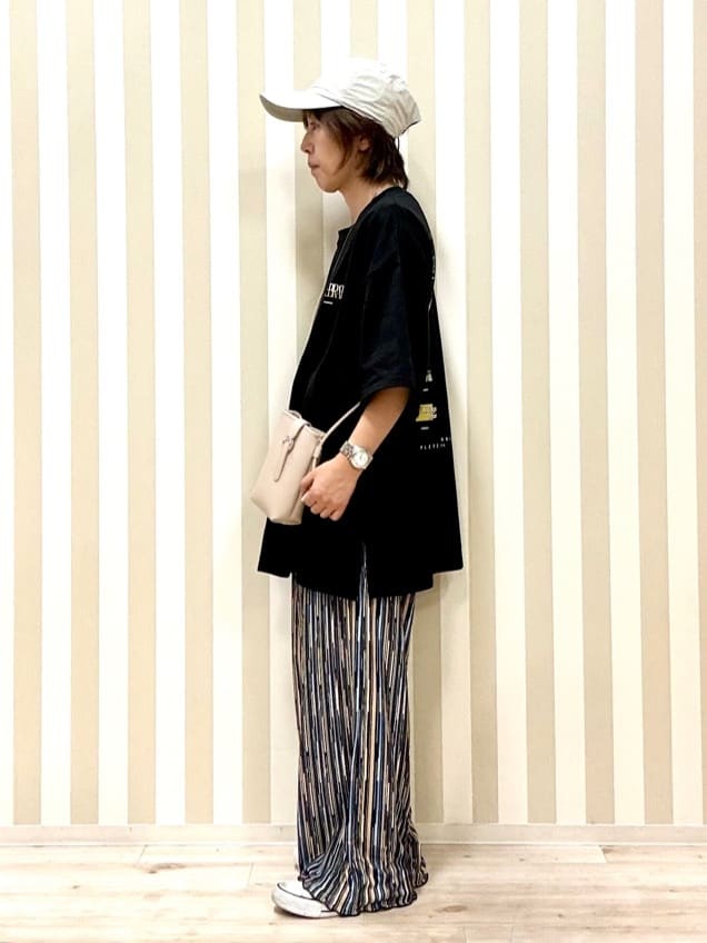pieceさんの「SHOO･LA･RUE｜◆【UPF50＋／UVカット／遮熱／遮光】後ろドロストキャップ【サイズ調整】」を使ったコーディネート