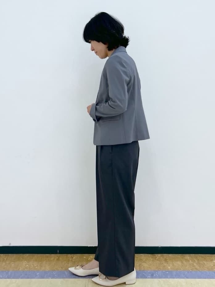 su.さんの「index｜《7色展開／XS-LLサイズ》ボートネックリブトップス【UV／洗濯機洗い可】」を使ったコーディネート