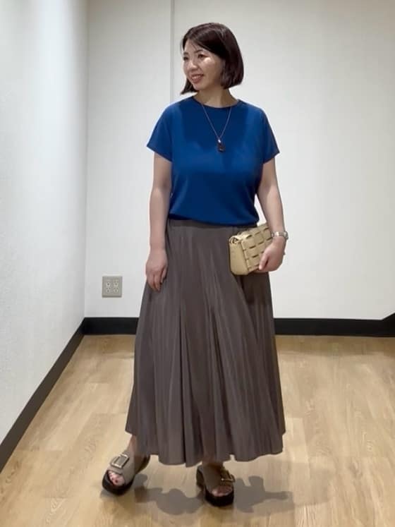 MIKIKOさんの「UNTITLED｜◆【11色展開/コットン100/アンサンブル可能】クルーカーディガン」を使ったコーディネート