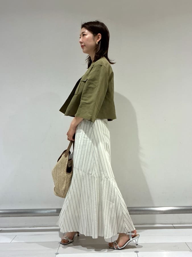 Rinさんの「UNTITLED｜コットンテレコタンクトップ」を使ったコーディネート
