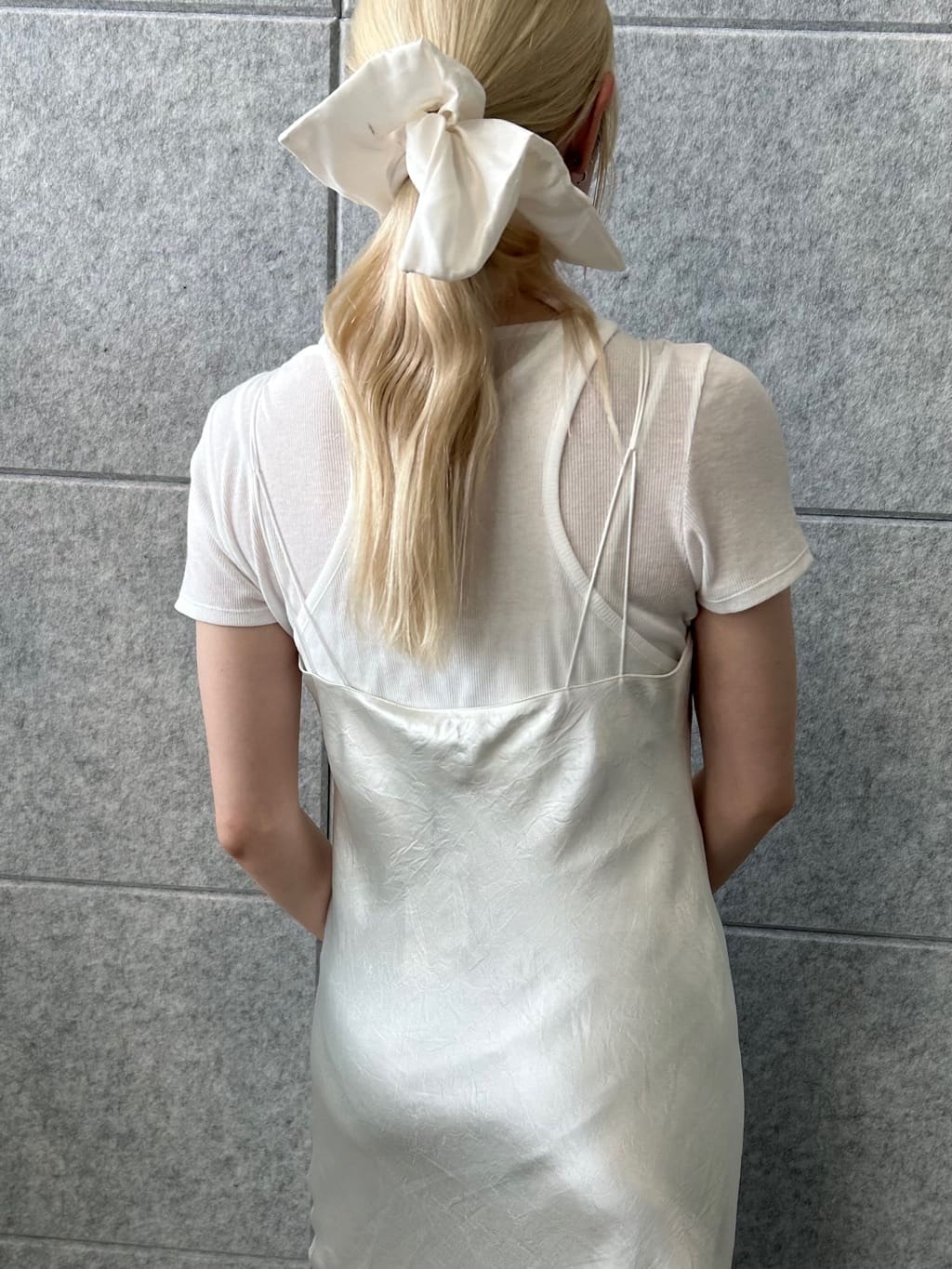 honoka Aさんの「CODE A｜ribbon cami dress」を使ったコーディネート