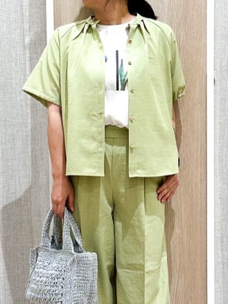 naoさんの「grove｜サマーハイパーストレッチワイドパンツ」を使ったコーディネート