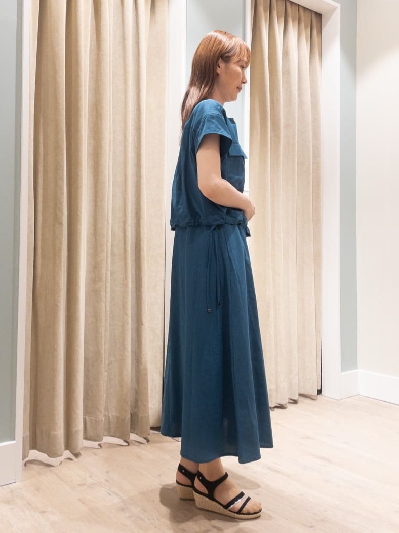 おみつさんの「grove｜◆【品よく着こなす、大人のワークスタイル】ワークジャケット&times;ワンピースセット」を使ったコーディネート