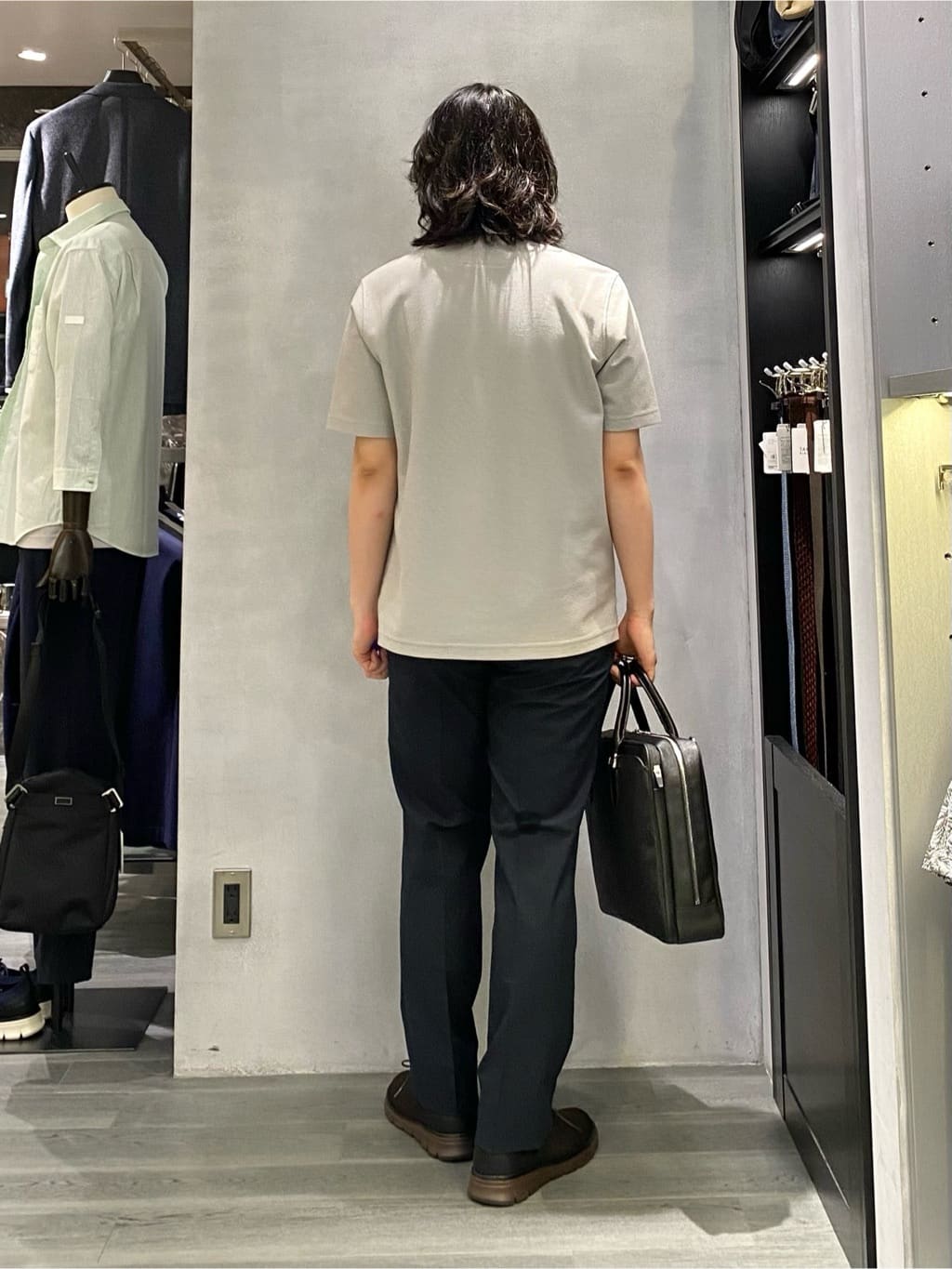 nishiさんの「TAKEO KIKUCHI｜【抗菌防臭／9色5サイズ展開】ハニカムメランジ ポロシャツ」を使ったコーディネート