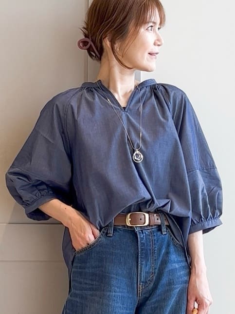 yamakoさんの「grove｜【Lee&times;grove別注】WIDE DENIM PANTS」を使ったコーディネート
