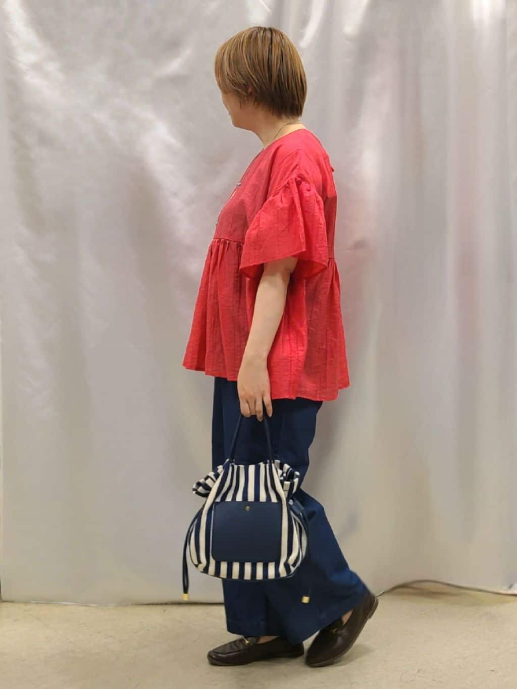 Chiiさんの「SHOO･LA･RUE｜◆【洗える/S-LL】ウエストゴムが楽ちん さらさらワイドデニム」を使ったコーディネート