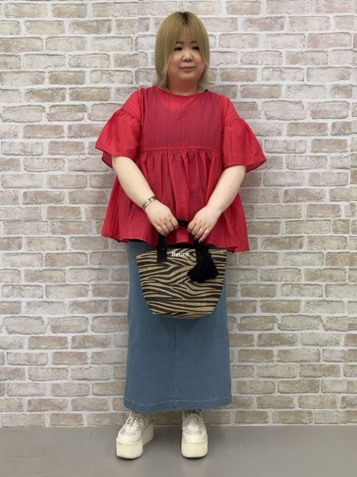 🦄ちゃんふくさんの「SHOO･LA･RUE｜◆【高レビュー】夏を彩る ジュートランチトートバッグ」を使ったコーディネート