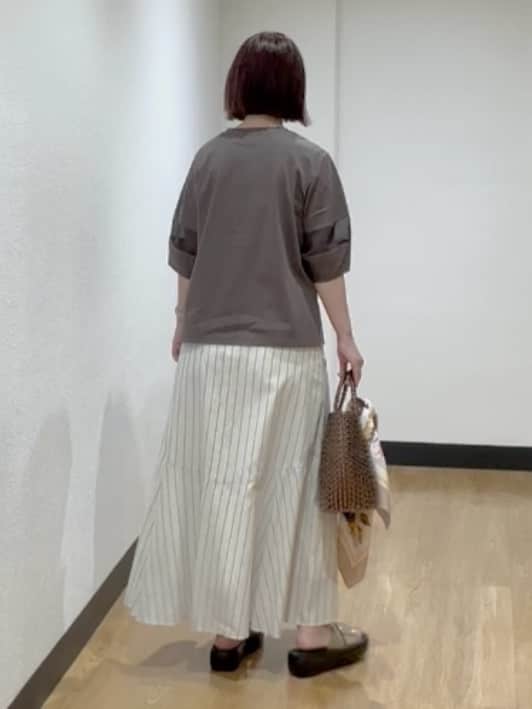 MIKIKOさんの「UNTITLED｜◆【二の腕カバー/接触冷感】袖オーガンジープルオーバー」を使ったコーディネート