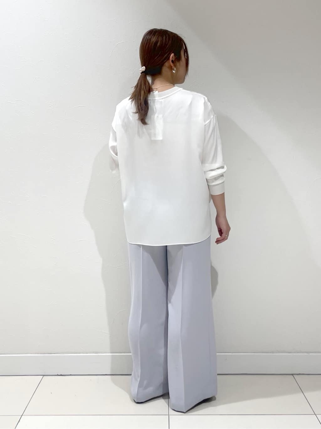 YUUKIさんの「INDIVI｜◆【洗える】異素材ドッキングトップス」を使ったコーディネート
