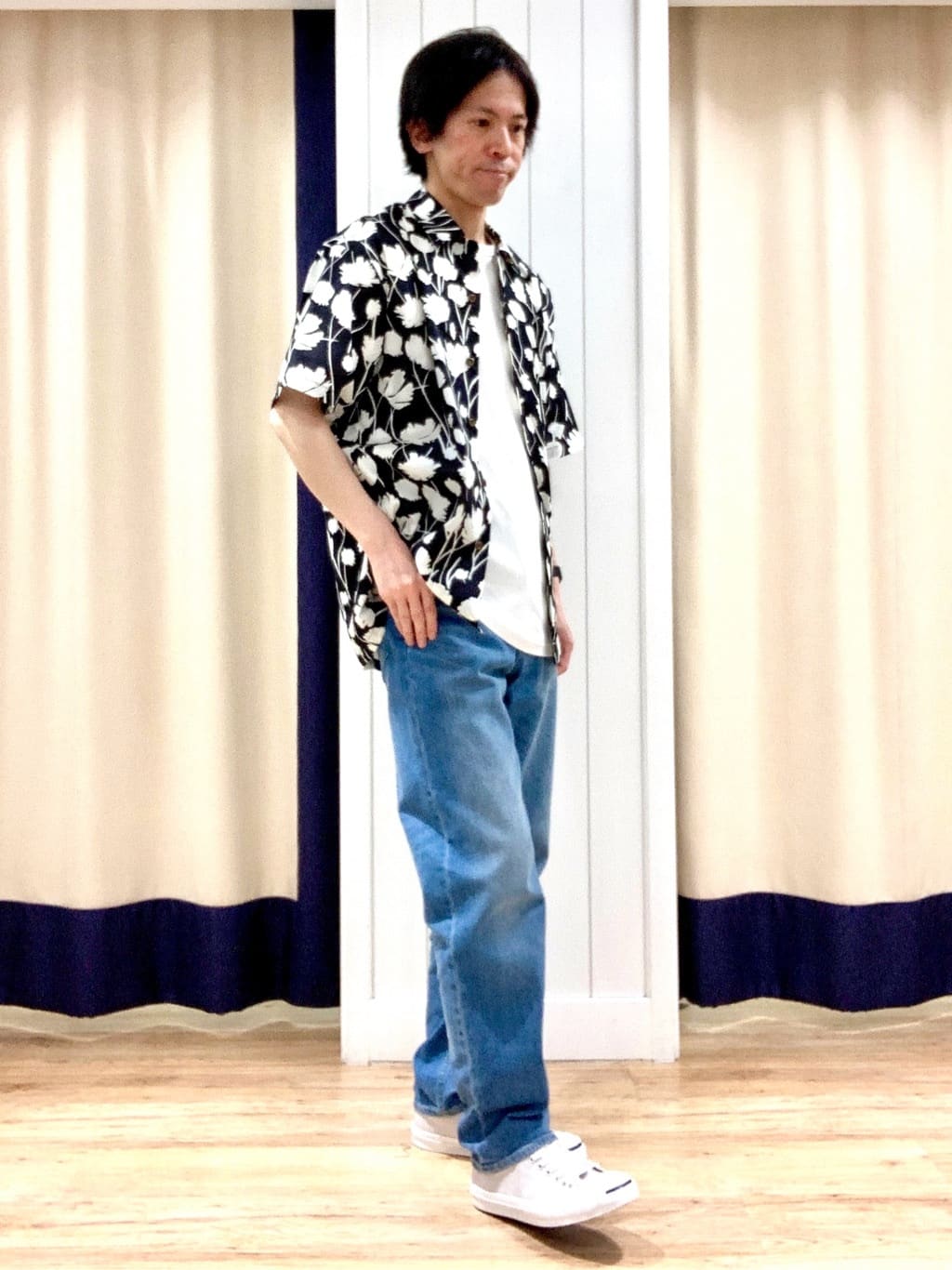 Takaさんの「Dessin｜◆【ユニセックス・洗える】テーパードデニムパンツ」を使ったコーディネート