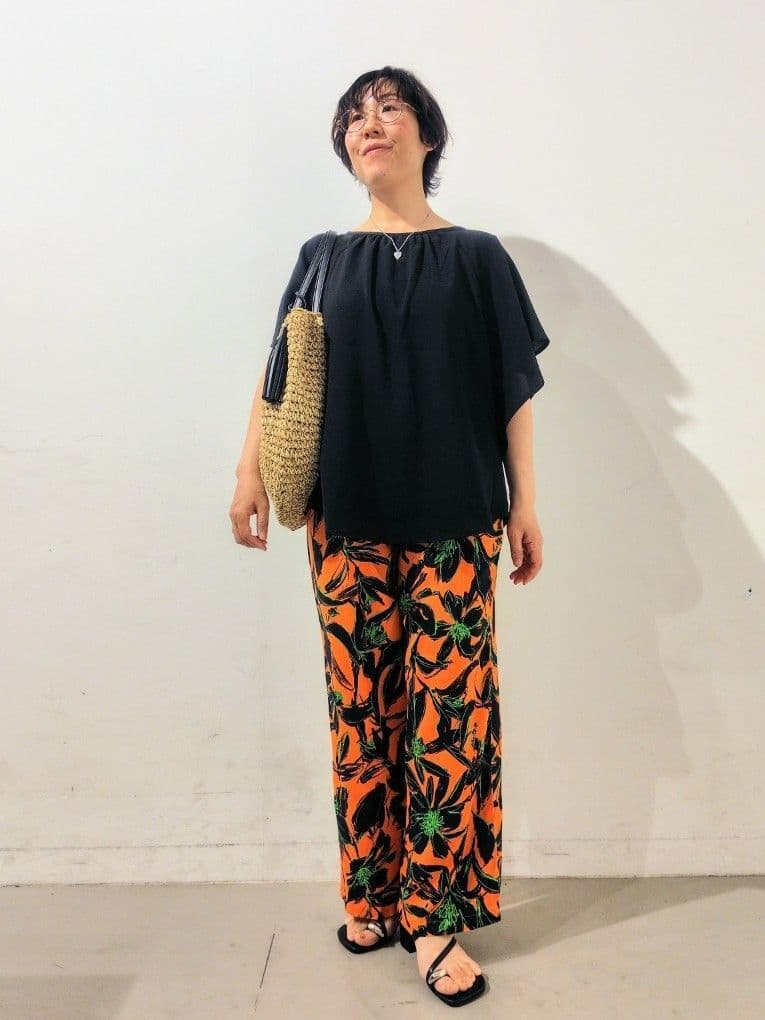 kodamaさんの「THE SHOP TK｜◆リネン混半袖テーラージャケット【洗える/セットアップ可】」を使ったコーディネート