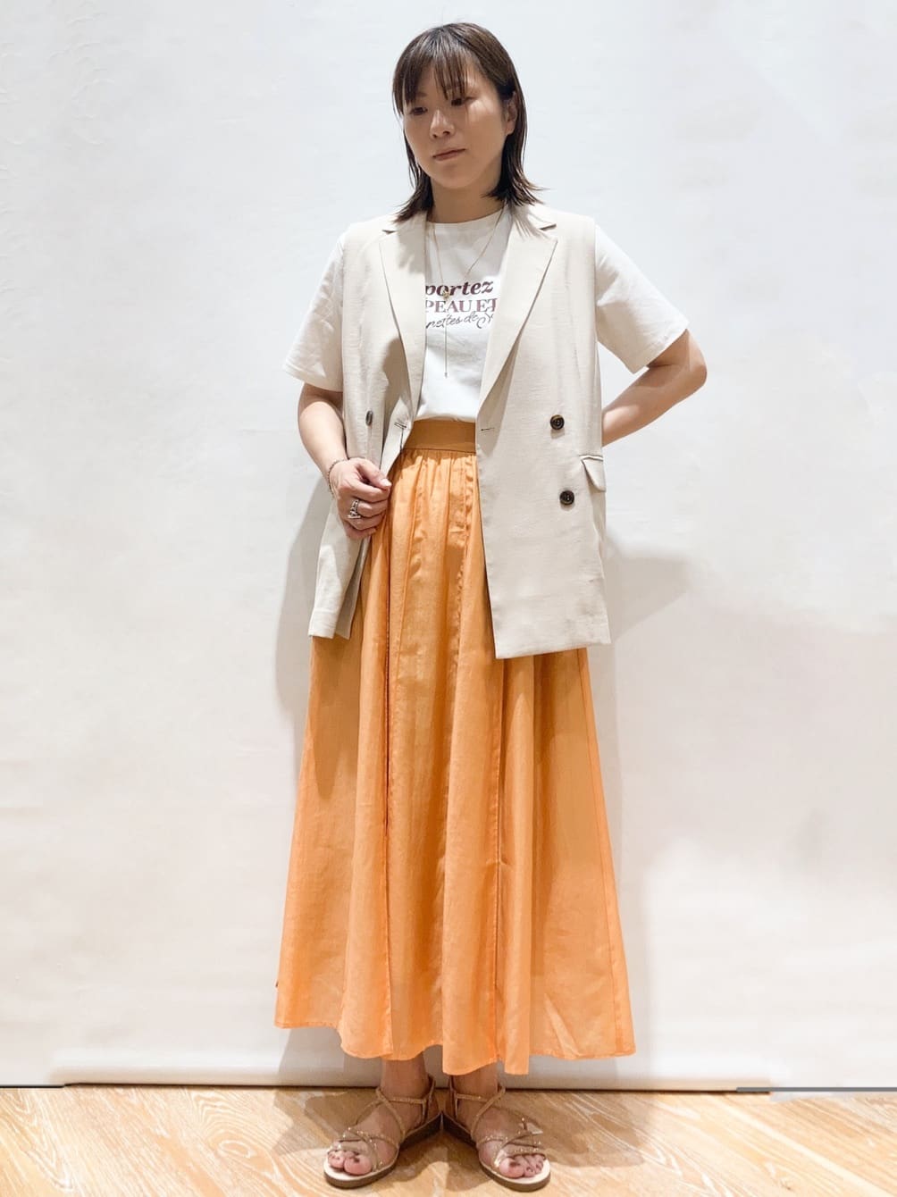 Shihoさんの「OPAQUE.CLIP｜◆サーフロゴTシャツ【洗濯機洗い可】」を使ったコーディネート