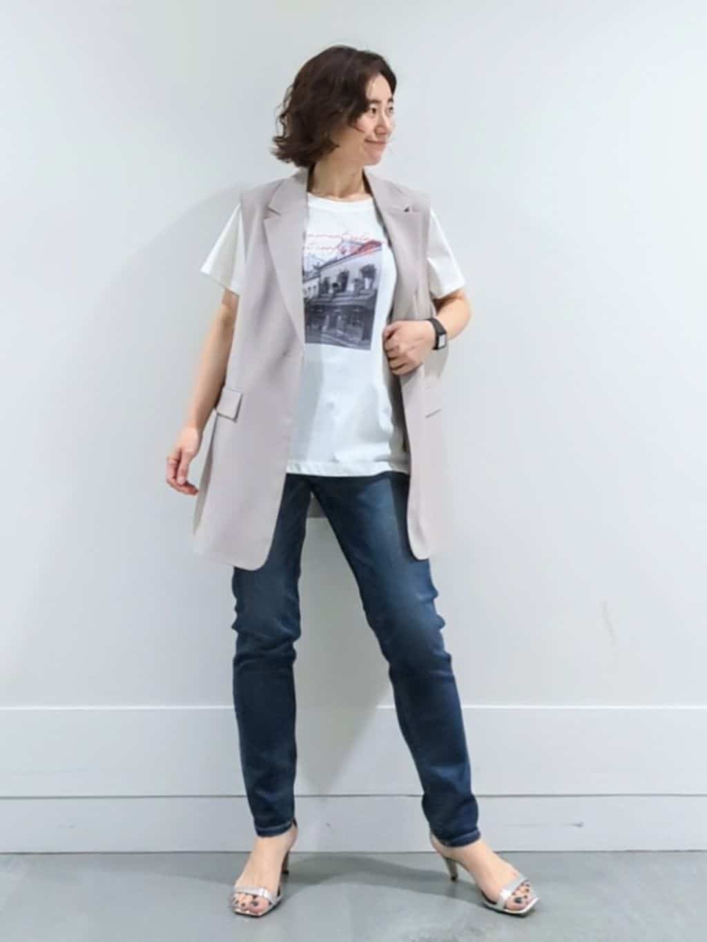 ミズタさんの「UNTITLED｜【Healthy DENIM&times;UNTITLED】別注 R Mrytle（リマートル）テーパードデニム」を使ったコーディネート
