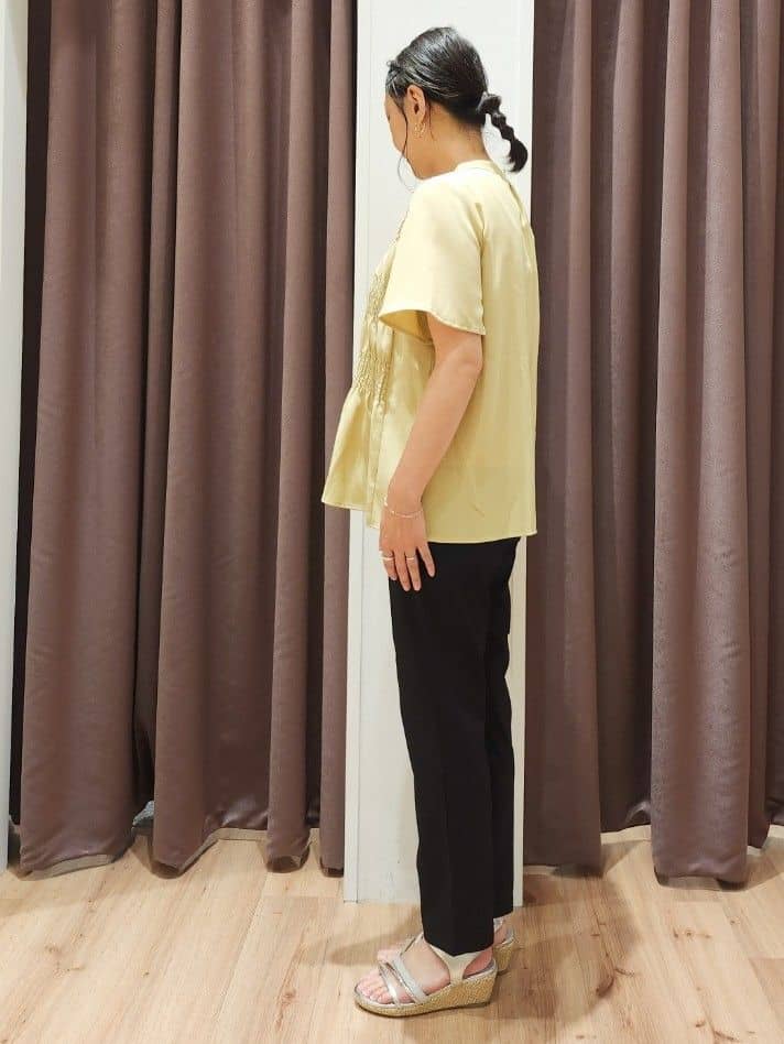 さくさんの「grove｜【冷感】サマーハイパーストレッチテーパードパンツ」を使ったコーディネート