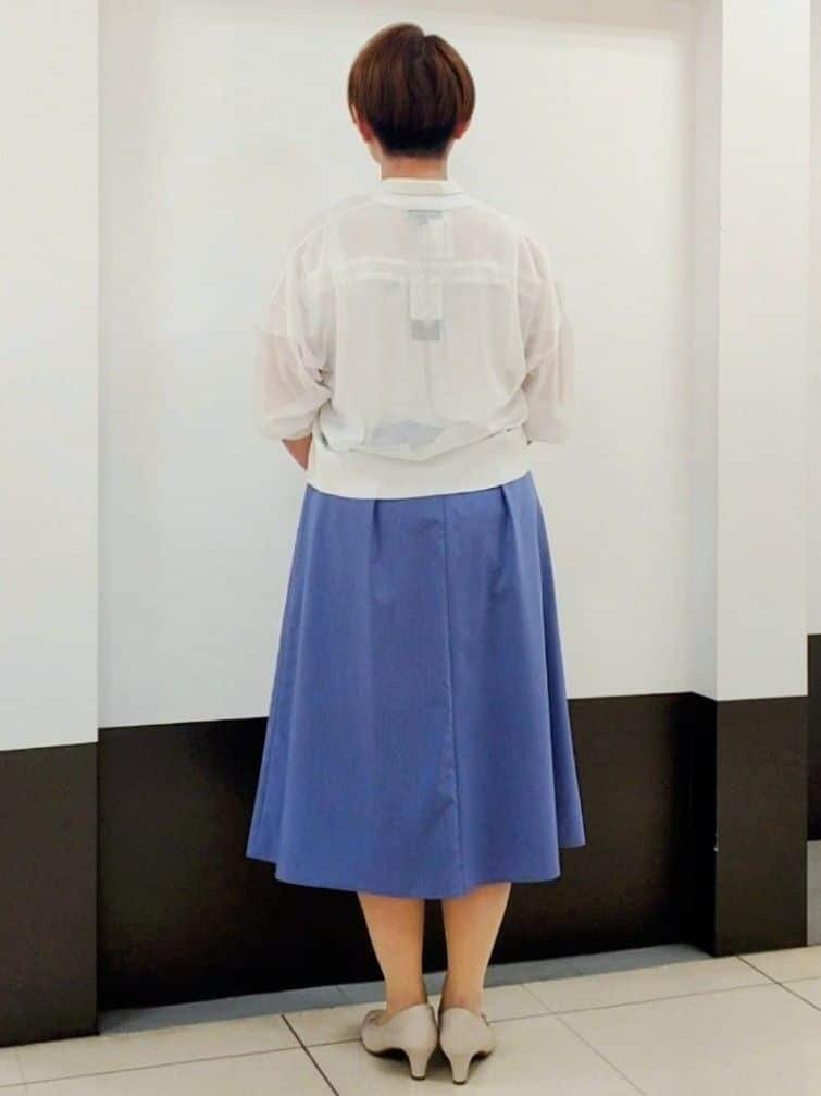 じゅりさんの「Reflect｜◆【選べる7色◎／手洗い可】フロントピンタックデザインブラウス」を使ったコーディネート