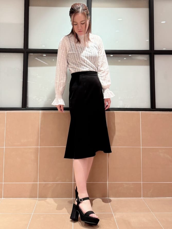 すみれさんの「ESPERANZA｜アンクルベルトサンダル」を使ったコーディネート