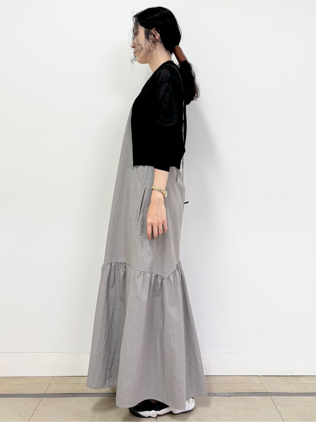 YOKOTAさんの「DRESSTERIOR｜◆【洗える/清涼感】シアージップアップニットブルゾン」を使ったコーディネート