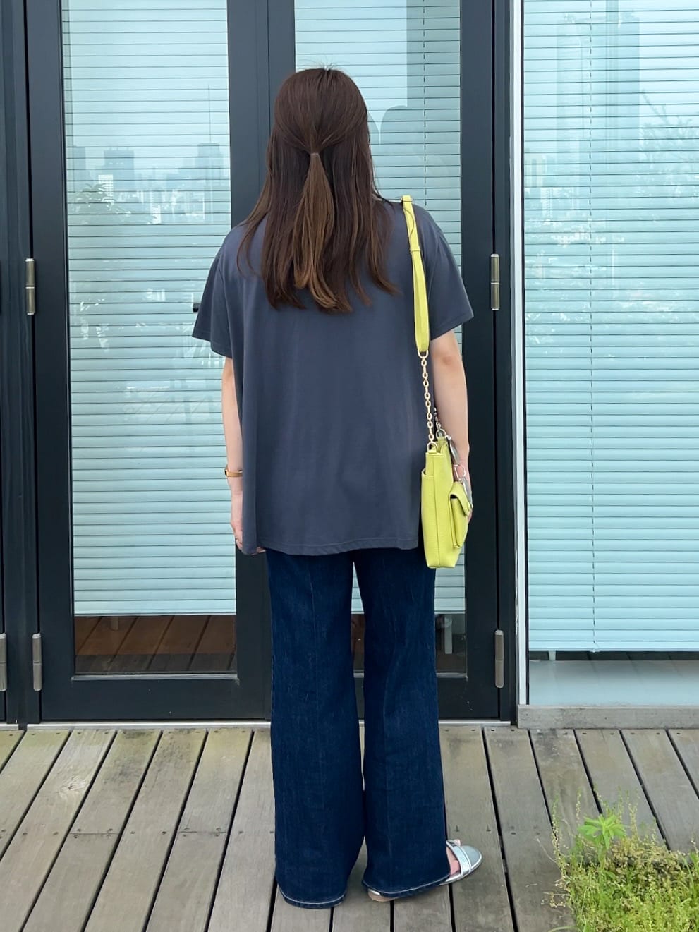 ちびゆきさんの「grove｜【Lee&times;grove別注】HALF SLEEVE FLARE T-SHIRTS」を使ったコーディネート
