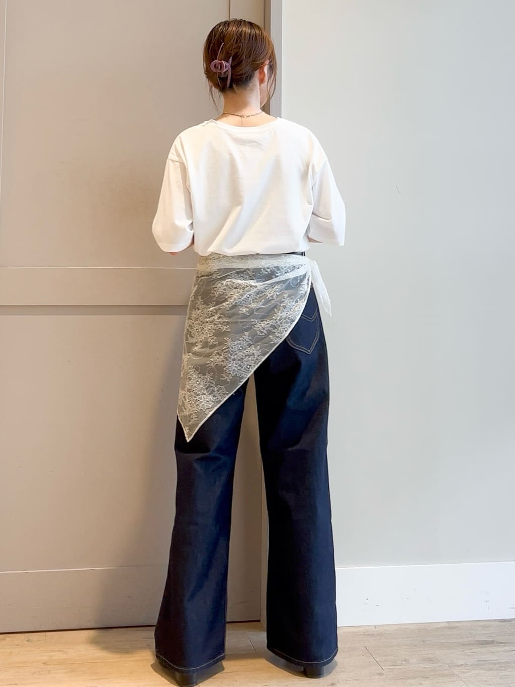yamakoさんの「grove｜【Lee&times;grove別注】WIDE DENIM PANTS」を使ったコーディネート