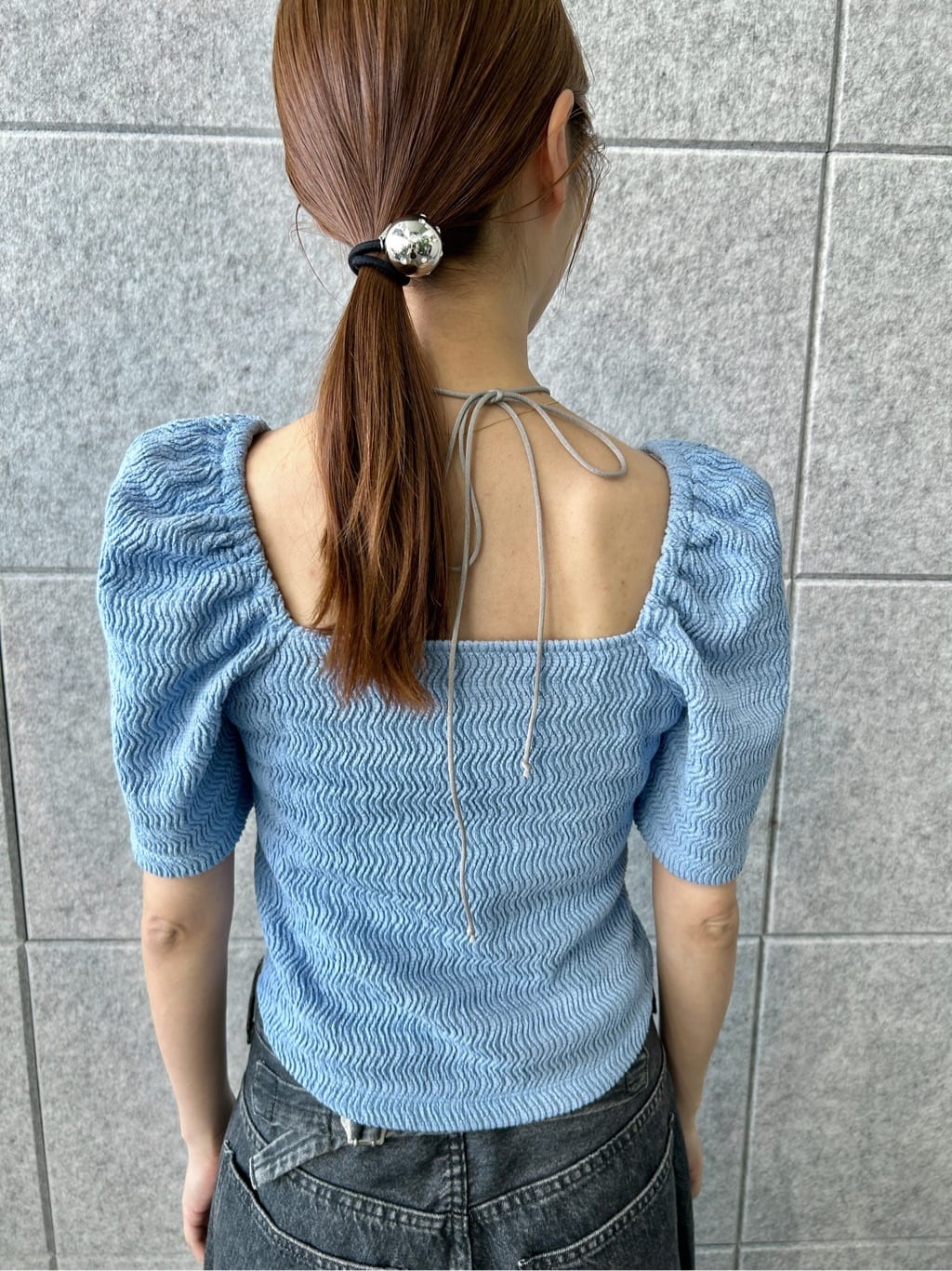 harunaさんの「CODE A｜gather puff jersey tops」を使ったコーディネート