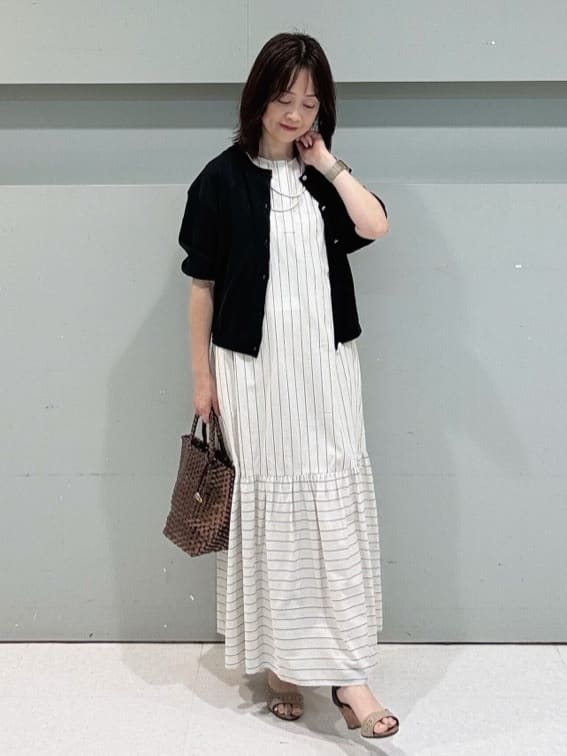 makiさんの「UNTITLED｜メタリックメッシュトート」を使ったコーディネート