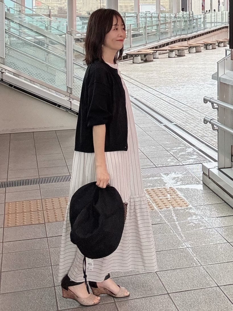 makiさんの「UNTITLED｜メタリックメッシュトート」を使ったコーディネート