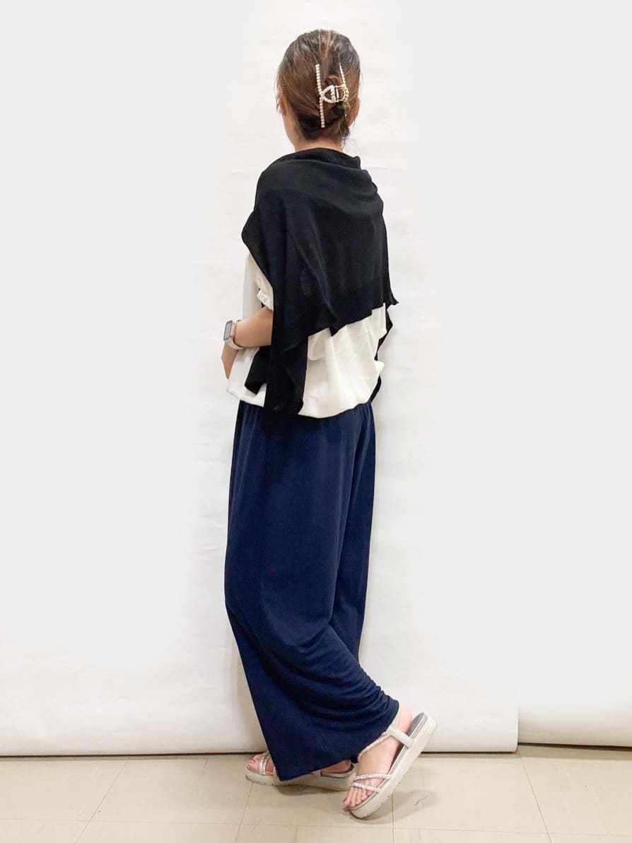 bulさんの「SHOO･LA･RUE｜◆【2WAY】ミニクリアリングネックレス」を使ったコーディネート