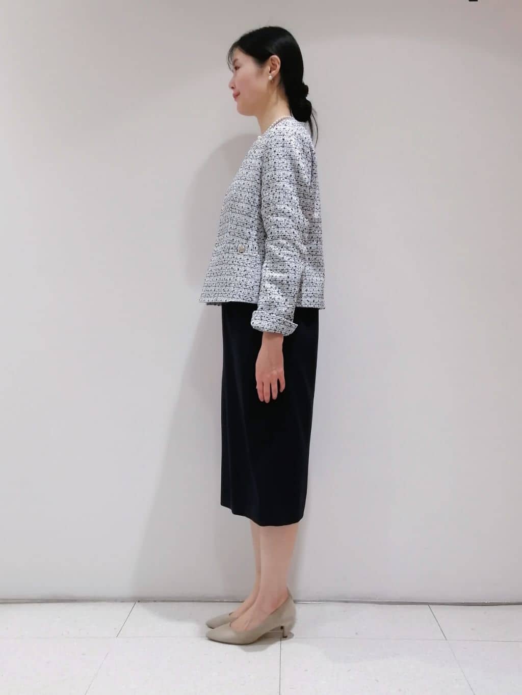 ayanoさんの「INDIVI｜◆【洗える／スーツ】ストレートラインワンピース」を使ったコーディネート
