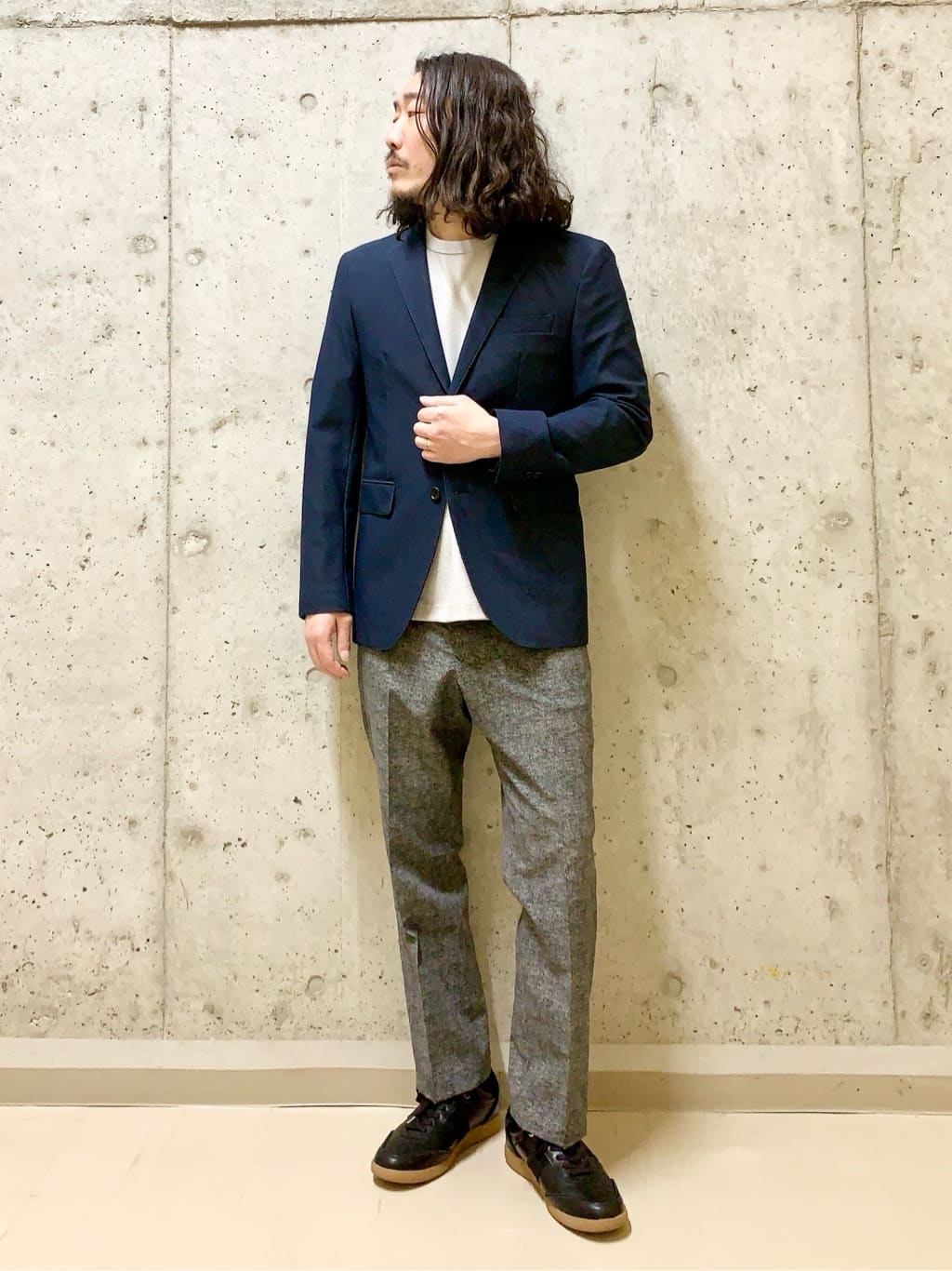 木村剛さんの「TAKEO KIKUCHI｜【360&deg;ストレッチ／セットアップ対応】None Of Stress ジャケット」を使ったコーディネート