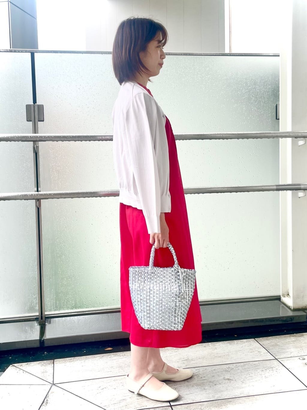 RIOさんの「UNTITLED｜メタリックメッシュトート」を使ったコーディネート