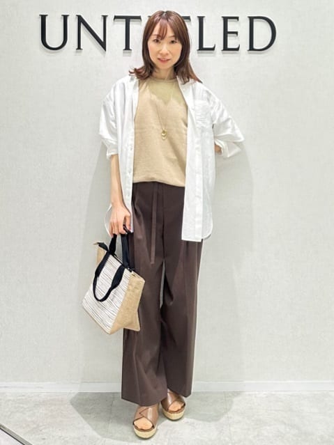 Miwaさんの「UNTITLED｜ライトダブルリングネックレス」を使ったコーディネート