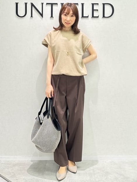 Miwaさんの「UNTITLED｜ライトダブルリングネックレス」を使ったコーディネート