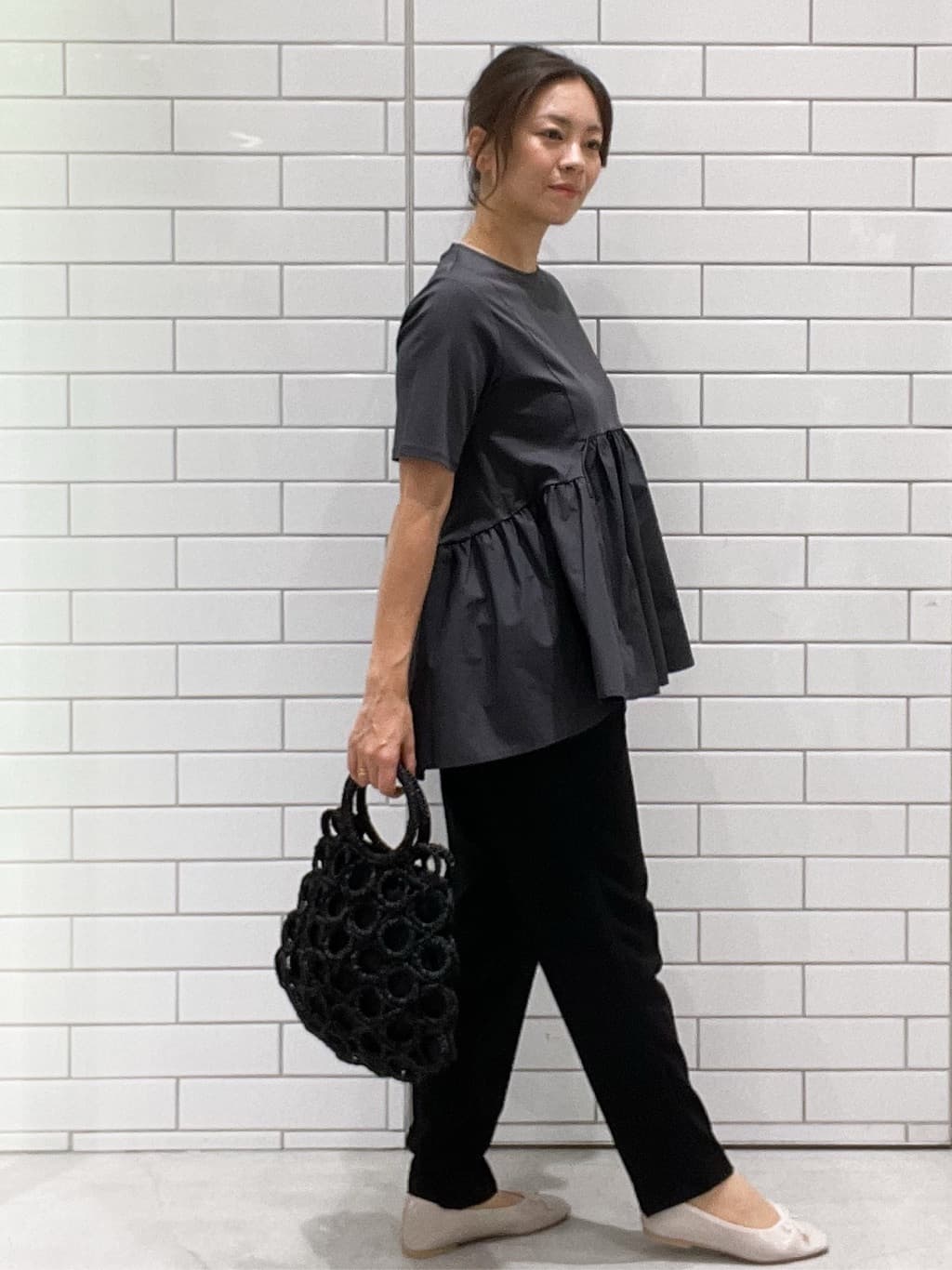 oiさんの「OPAQUE.CLIP｜【定番/6color】名品フラットバレエシューズ」を使ったコーディネート