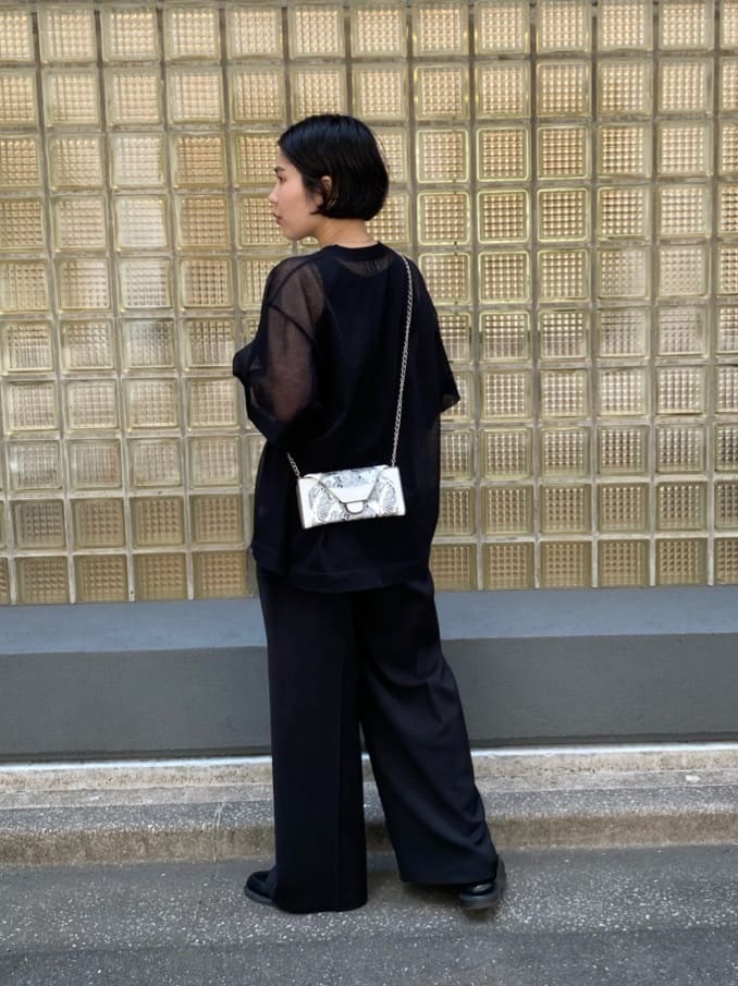 Uさんの「HIROKO HAYASHI｜チェーン付長財布用 ロングチェーン」を使ったコーディネート