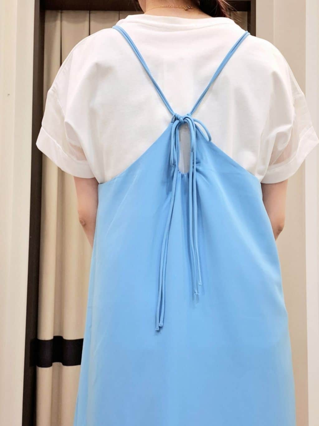なーちゃんさんの「grove｜◆たっぷりギャザーが揺れる、華やかなキャミワンピース」を使ったコーディネート