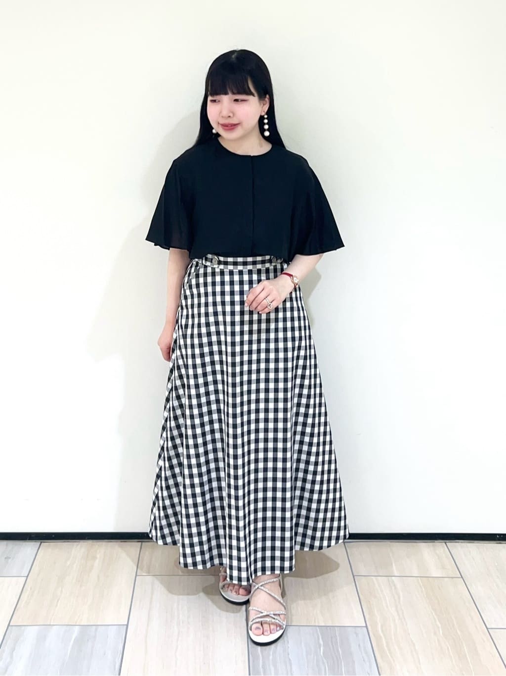 Mitsukiさんの「UNTITLED｜メタリックメッシュトート」を使ったコーディネート