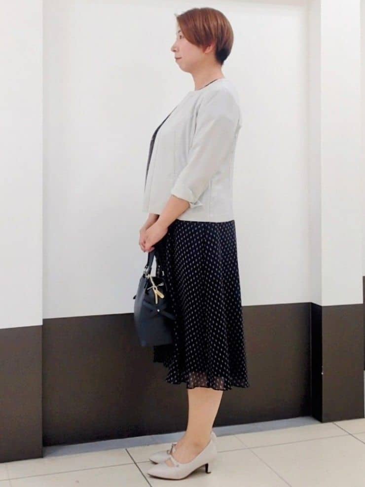 じゅりさんの「Reflect｜◆【夏SALE／UVカット／接触冷感／洗える／セットアップ可】ドライタッチジャケット」を使ったコーディネート