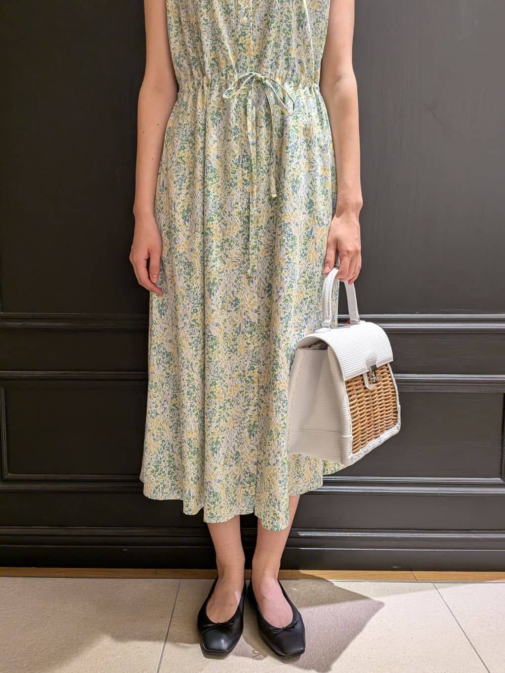 saoriさんの「DRESSTERIOR｜◆ソフトレザーバレエシューズ」を使ったコーディネート