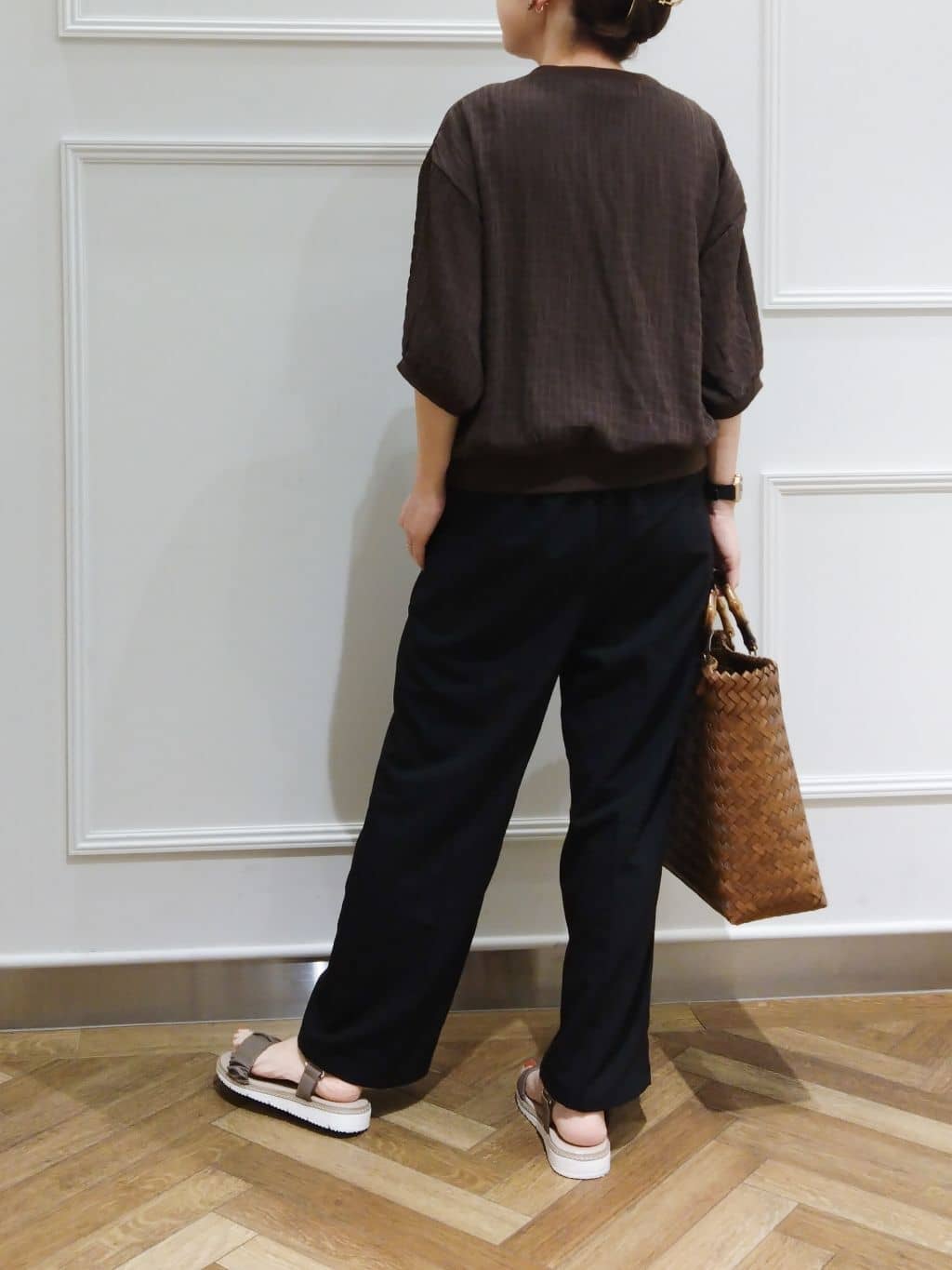 おとうふさんの「SHOO･LA･RUE｜◆【S-LL】ふわっとしたフォルムが魅力 Vネックカーディガン」を使ったコーディネート
