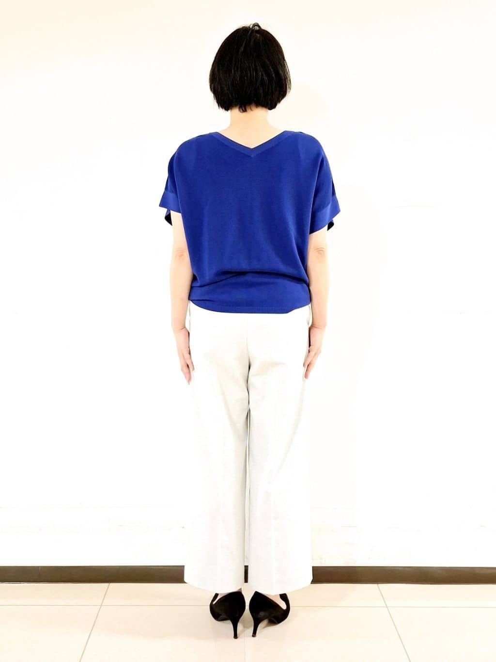 ねぎさんの「UNTITLED｜◆【清涼感/洗濯機洗い可】オックス クロップドワイドパンツ」を使ったコーディネート